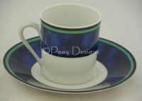 Limoges PHILIPPE DESHOULIERES Cappuccino Cup Saucer Set